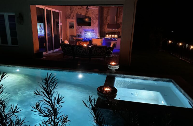 Heated Pool & Spa with LED Lighting